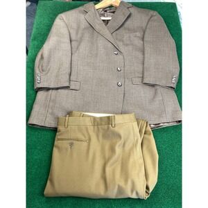 Baracuta Mens 58R 100%‎ Wool Blazer w/ 54R Monsieur Trousers Suit Set Two Piece